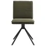 Silla de comedor cuero gamuza verde militar de , Sillas de comedor - Ref: Foro24-4101281, Precio: 113,63 €, Descuento: %
