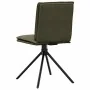 Silla de comedor cuero gamuza verde militar de , Sillas de comedor - Ref: Foro24-4101281, Precio: 113,63 €, Descuento: %