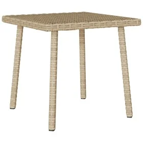 Mesa centro jardín rectangular beige 40x40x37cm ratán sintético de , Mesas de jardín - Ref: Foro24-4104048, Precio: 29,40 €, ...