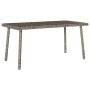 Mesa centro jardín rectangular gris 80x40x37cm ratán sintético de , Mesas de jardín - Ref: Foro24-4104057, Precio: 40,49 €, D...