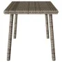 Mesa centro jardín rectangular gris 80x40x37cm ratán sintético de , Mesas de jardín - Ref: Foro24-4104057, Precio: 40,49 €, D...