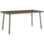 Mesa centro jardín rectangular gris 80x40x37cm ratán sintético de , Mesas de jardín - Ref: Foro24-4104057, Precio: 40,49 €, D...