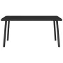 Mesa centro jardín rectangular negra 80x40x37cm ratán sintético de , Mesas de jardín - Ref: Foro24-4104055, Precio: 37,57 €, ...