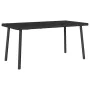 Mesa centro jardín rectangular negra 80x40x37cm ratán sintético de , Mesas de jardín - Ref: Foro24-4104055, Precio: 37,57 €, ...
