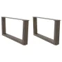 Patas para mesa de comedor en forma de V 2 uds acero natural by , Table legs - Ref: Foro24-4012619, Price: 70,35 €, Discount: %