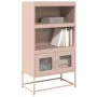 Aparador de acero rosa 68x39x123 cm de , Aparadores - Ref: Foro24-853369, Precio: 111,17 €, Descuento: %