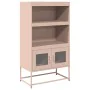 Aparador de acero rosa 68x39x123 cm de , Aparadores - Ref: Foro24-853369, Precio: 111,17 €, Descuento: %