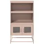 Aparador de acero rosa 68x39x123 cm de , Aparadores - Ref: Foro24-853369, Precio: 111,17 €, Descuento: %