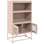 Aparador de acero rosa 68x39x123 cm de , Aparadores - Ref: Foro24-853369, Precio: 111,17 €, Descuento: %