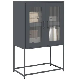 Aparador de acero gris antracita 68x39x107 cm by , Sideboards - Ref: Foro24-853376, Price: 96,27 €, Discount: %