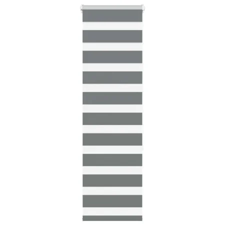 Estor cebra gris oscuro 50x150cm tejido ancho 45,9 cm poliéster de , Persianas y estores - Ref: Foro24-4014121, Precio: 20,62...