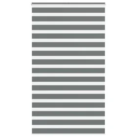 Estor cebra gris oscuro tejido ancho 125,9 cm poliéster de , Persianas y estores - Ref: Foro24-4014163, Precio: 35,25 €, Desc...
