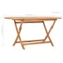 Mesa plegable de jardín madera maciza de teca 160x80x75 cm de vidaXL, Mesas de jardín - Ref: Foro24-48998, Precio: 201,55 €, ...