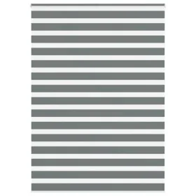 Estor cebra gris oscuro tejido ancho 150,9 cm poliéster de , Persianas y estores - Ref: Foro24-4014168, Precio: 38,88 €, Desc...