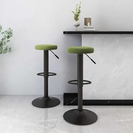 Taburetes de cocina 2 unidades terciopelo verde claro by , Kitchen stools - Ref: Foro24-333145, Price: 75,81 €, Discount: %