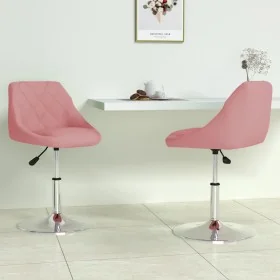 Sillas de comedor giratorias 2 unidades terciopelo rosa by , dining chairs - Ref: Foro24-335288, Price: 115,36 €, Discount: %