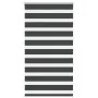 Estor cebra negro 90x150 cm tejido ancho 85,9 cm poliéster de , Persianas y estores - Ref: Foro24-4014233, Precio: 29,31 €, D...