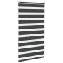 Estor cebra negro 90x150 cm tejido ancho 85,9 cm poliéster de , Persianas y estores - Ref: Foro24-4014233, Precio: 29,31 €, D...