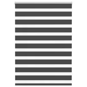 Estor cebra negro 115x100 cm tejido ancho 110,9 cm poliéster de , Persianas y estores - Ref: Foro24-4014212, Precio: 27,65 €,...