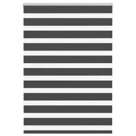 Estor cebra negro 115x150 cm tejido ancho 110,9 cm poliéster de , Persianas y estores - Ref: Foro24-4014238, Precio: 26,81 €,...