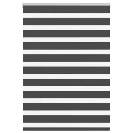 Estor cebra negro 115x150 cm tejido ancho 110,9 cm poliéster de , Persianas y estores - Ref: Foro24-4014238, Precio: 26,81 €,...