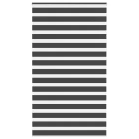 Estor cebra negro 125x230 cm tejido ancho 120,9 cm poliéster de , Persianas y estores - Ref: Foro24-4014292, Precio: 27,29 €,...
