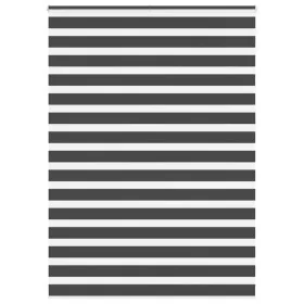 Estor cebra negro 160x230 cm tejido ancho 155,9 cm poliéster de , Persianas y estores - Ref: Foro24-4014299, Precio: 41,12 €,...