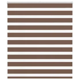 Estor cebra marrón 120x150 cm tejido ancho 115,9 cm poliéster de , Persianas y estores - Ref: Foro24-4014343, Precio: 31,13 €...