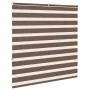 Estor cebra marrón 145x150 cm tejido ancho 140,9 cm poliéster de , Persianas y estores - Ref: Foro24-4014348, Precio: 24,13 €...