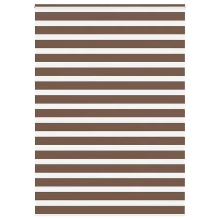 Estor cebra marrón 155x200 cm tejido ancho 150,9 cm poliéster de , Persianas y estores - Ref: Foro24-4014376, Precio: 38,88 €...