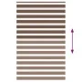 Estor cebra marrón 145x200 cm tejido ancho 140,9 cm poliéster de , Persianas y estores - Ref: Foro24-4014374, Precio: 37,56 €...