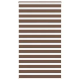 Estor cebra marrón 130x230 cm tejido ancho 125,9 cm poliéster de , Persianas y estores - Ref: Foro24-4014397, Precio: 27,77 €...