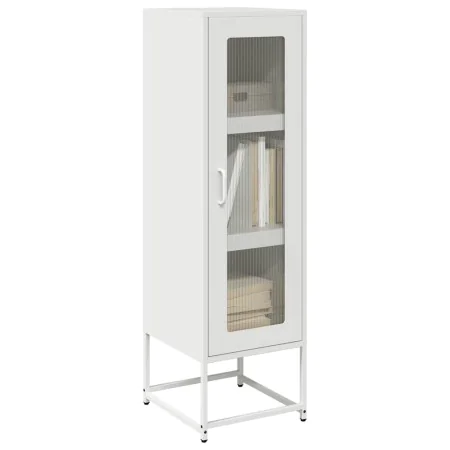 Aparador de acero laminado en frío blanco 36x39x123 cm de , Aparadores - Ref: Foro24-853397, Precio: 93,85 €, Descuento: %
