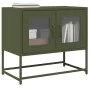 Mueble de TV acero laminado en frío verde oliva 68x39x60,5 cm de , Muebles TV - Ref: Foro24-853336, Precio: 72,45 €, Descuent...