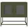 Mueble de TV acero laminado en frío verde oliva 68x39x60,5 cm de , Muebles TV - Ref: Foro24-853336, Precio: 72,45 €, Descuent...