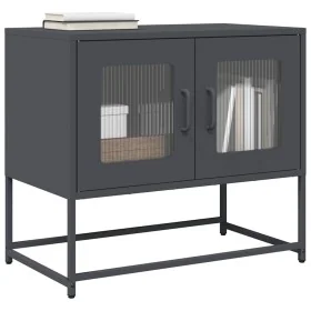 Mueble para TV acero laminado en frío antracita 68x39x60,5 cm de , Muebles TV - Ref: Foro24-853334, Precio: 72,45 €, Descuent...