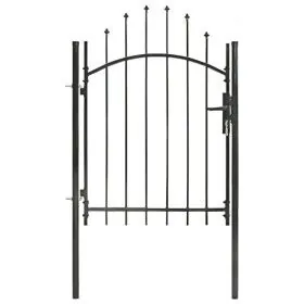 Schwarzes Gartentor aus Stahl 1x1,75 m von vidaXL, Gartentore - Ref: Foro24-143059, Preis: 130,33 €, Rabatt: %