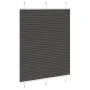 Estor Plisado negro 105x150 cm Tela Ancho 104,4 cm Poliéster de , Persianas y estores - Ref: Foro24-4015144, Precio: 19,70 €,...