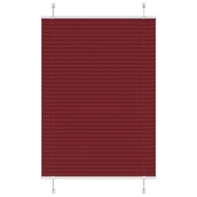 Estor Plisado rojo burdeos 100x100 cm Tela Ancho 99,4 cm de , Persianas y estores - Ref: Foro24-4015228, Precio: 19,06 €, Des...