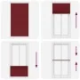 Estor Plisado rojo burdeos 105x200 cm Tela Ancho 104,4 cm de , Persianas y estores - Ref: Foro24-4015263, Precio: 21,77 €, De...