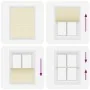 Estor Plisado crema 105x100 cm Tela Ancho 104,4 cm Poliéster de , Persianas y estores - Ref: Foro24-4015280, Precio: 14,96 €,...