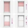 Estor Plisado rosa 70x150 cm Tela Ancho 69,4 cm Poliéster de , Persianas y estores - Ref: Foro24-4015443, Precio: 19,95 €, De...