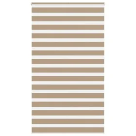 Estor cebra marrón arena tejido ancho 120,9 cm poliéster de , Persianas y estores - Ref: Foro24-4014604, Precio: 35,62 €, Des...