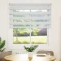 Estor cebra blanco 135x150 cm tejido ancho 130,9 cm poliéster de , Persianas y estores - Ref: Foro24-4014762, Precio: 27,64 €...