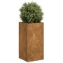 Jardinera oxidada 40x40x80 cm acero corten de , Maceteros y jardineras - Ref: Foro24-860709, Precio: 83,82 €, Descuento: %