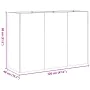Jardinera oxidada 120x40x80 cm acero corten de , Maceteros y jardineras - Ref: Foro24-860723, Precio: 128,08 €, Descuento: %