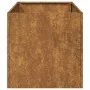 Jardinera oxidada 40x80x40 cm acero corten de , Maceteros y jardineras - Ref: Foro24-860737, Precio: 56,02 €, Descuento: %