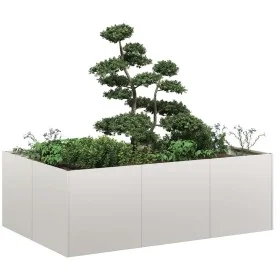 Jardinera 120x80x40 cm acero inoxidable de , Maceteros y jardineras - Ref: Foro24-860749, Precio: 115,51 €, Descuento: %