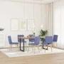 Sillas de comedor 6 uds tela azul jeans de , Sillas de comedor - Ref: Foro24-3315448, Precio: 288,54 €, Descuento: %