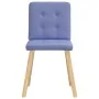 Sillas de comedor 6 uds tela azul jeans de , Sillas de comedor - Ref: Foro24-3315448, Precio: 288,54 €, Descuento: %